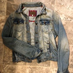 New Look Distressed Denim Jacket Eu 10/US 6